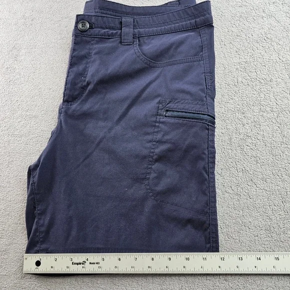 Eddie Bauer Cargo Shorts Women's 16 Navy Nylon Stretch Casual Mid-Rise Outdoor‎ - Picture 7 of 11